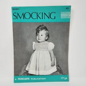 Vintage Smocking Booklet 1 By Penelope Publications For Embroidery & Crochet